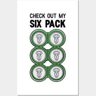 Check Out My Six Pack Beer Funny Posters and Art